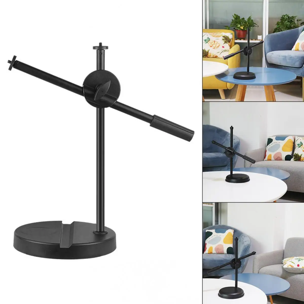 Microphone Stand   Holder Tripod Microphone Stand F2 With A Spider Cantilever Bracket Universal Shock Mount Adjustable 3/8 Inch