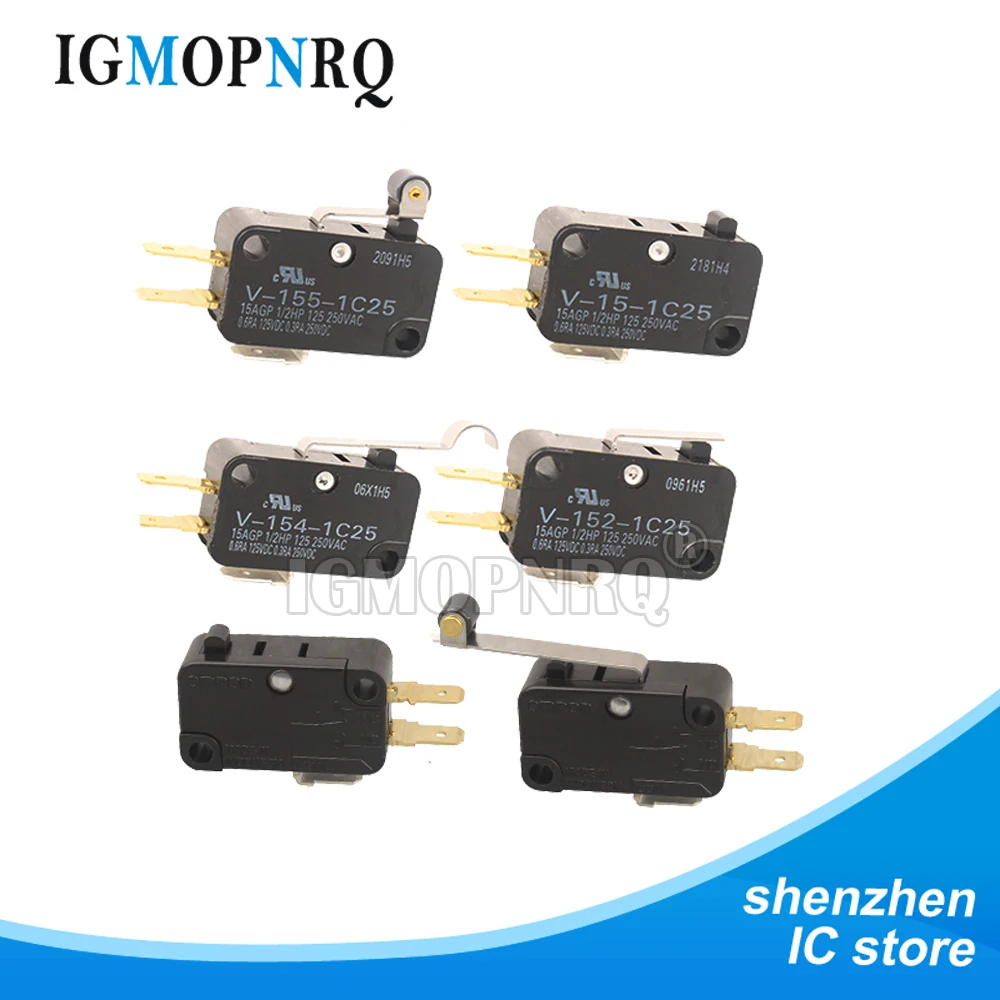 1PCS The Micro Switch Travel Switch V-15-1C25 V-152-1C25 V-153-1C25 V-154-1C25 V-155-1C25 V-156-1C25 10A 250V Limit Switch
