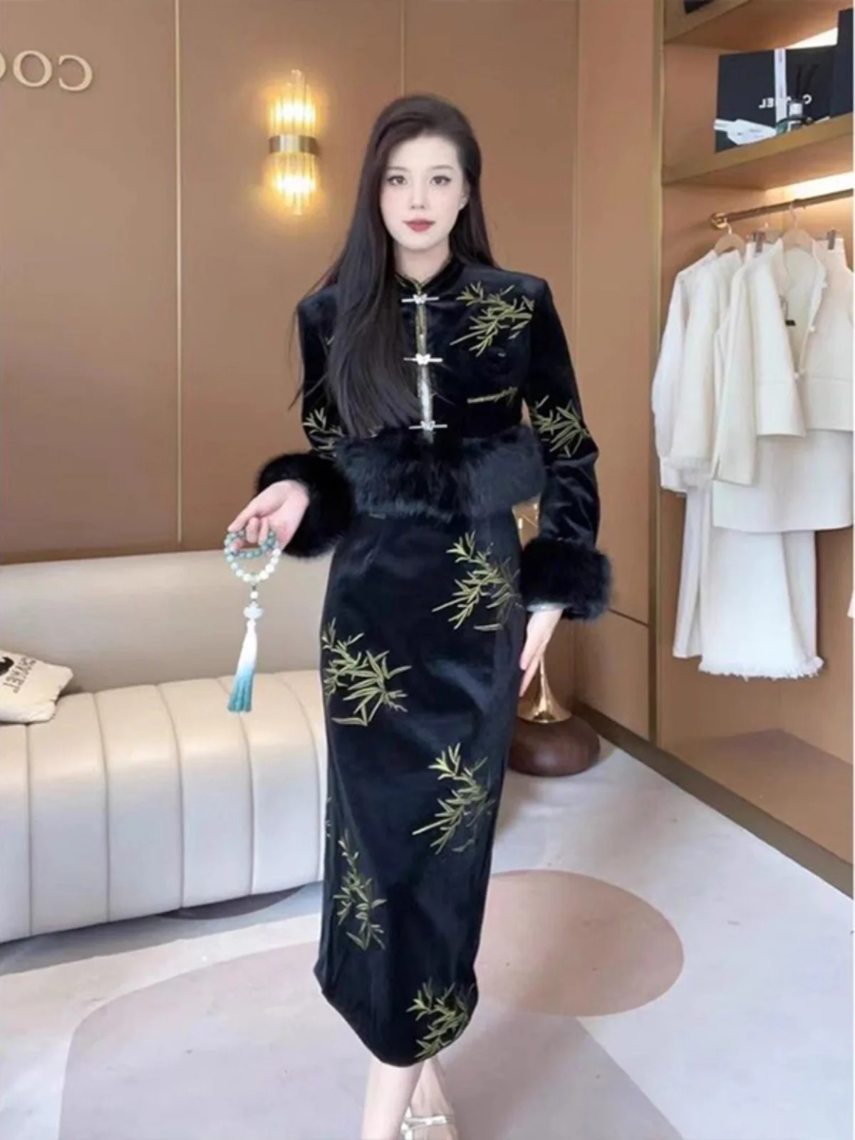 

Зимний модный женский хлопковый комплект: куртка и юбка миди с высокой талией, красивая верхняя одежда, костюм-двойка Sli Sensa