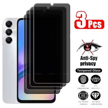 3 Stück Sichtschutzglas für Samsung Galaxy A60 A06 F16 A16 4G 5G Displayschutzfolie