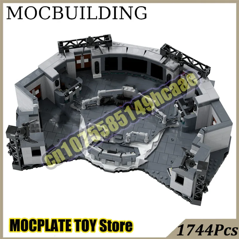 Spaceship Display Bridge Model MOC Building Block Bricks Enterprise DIY Construction Toys Birthday Gift Christmas