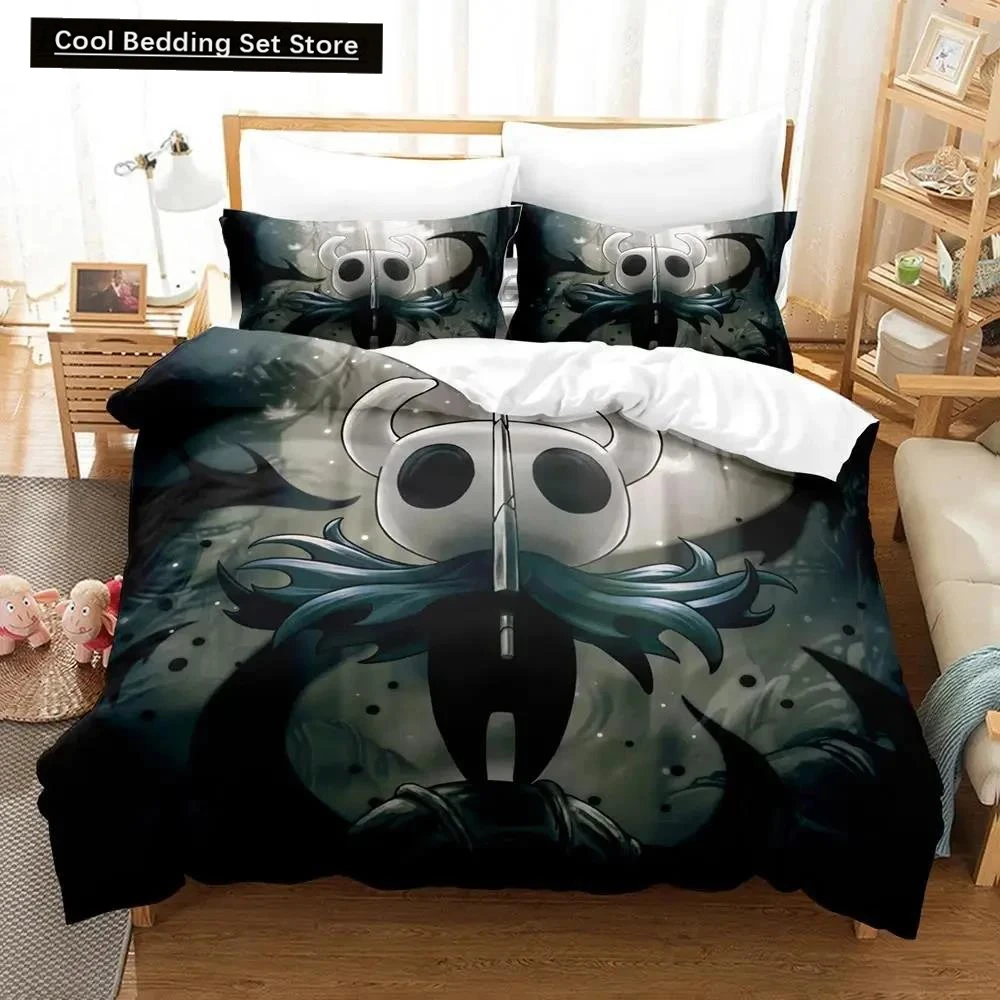 

Anime Game Hollow Knight Bedding Set Duvet Cover Bed Set Quilt Cover Pillowcase Comforter king Queen Size Boys Adult Bedding Set