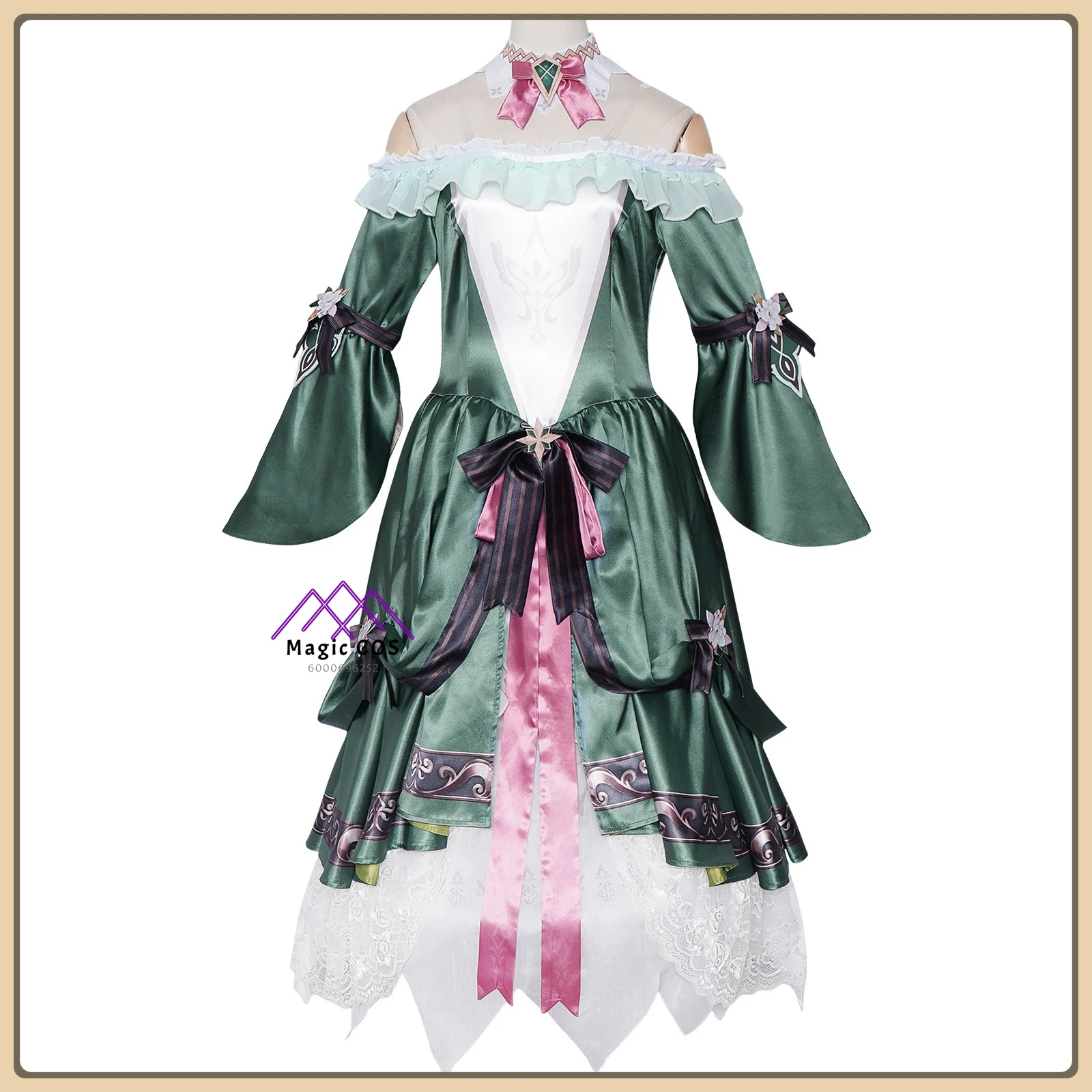 

Game of Kings Xishi Cosplay Costume Classic Green Dress Full Set High Quality Comic Con Party Anime Outfit (Female Adult)