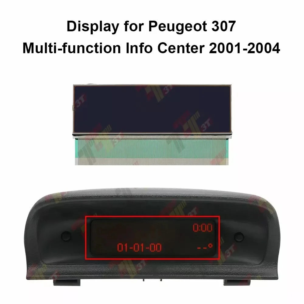 Dashboard LCD Display for Peugeot 307 206  Multi-function Info Center Car Interior Accessories for Enhanced Driving Experience