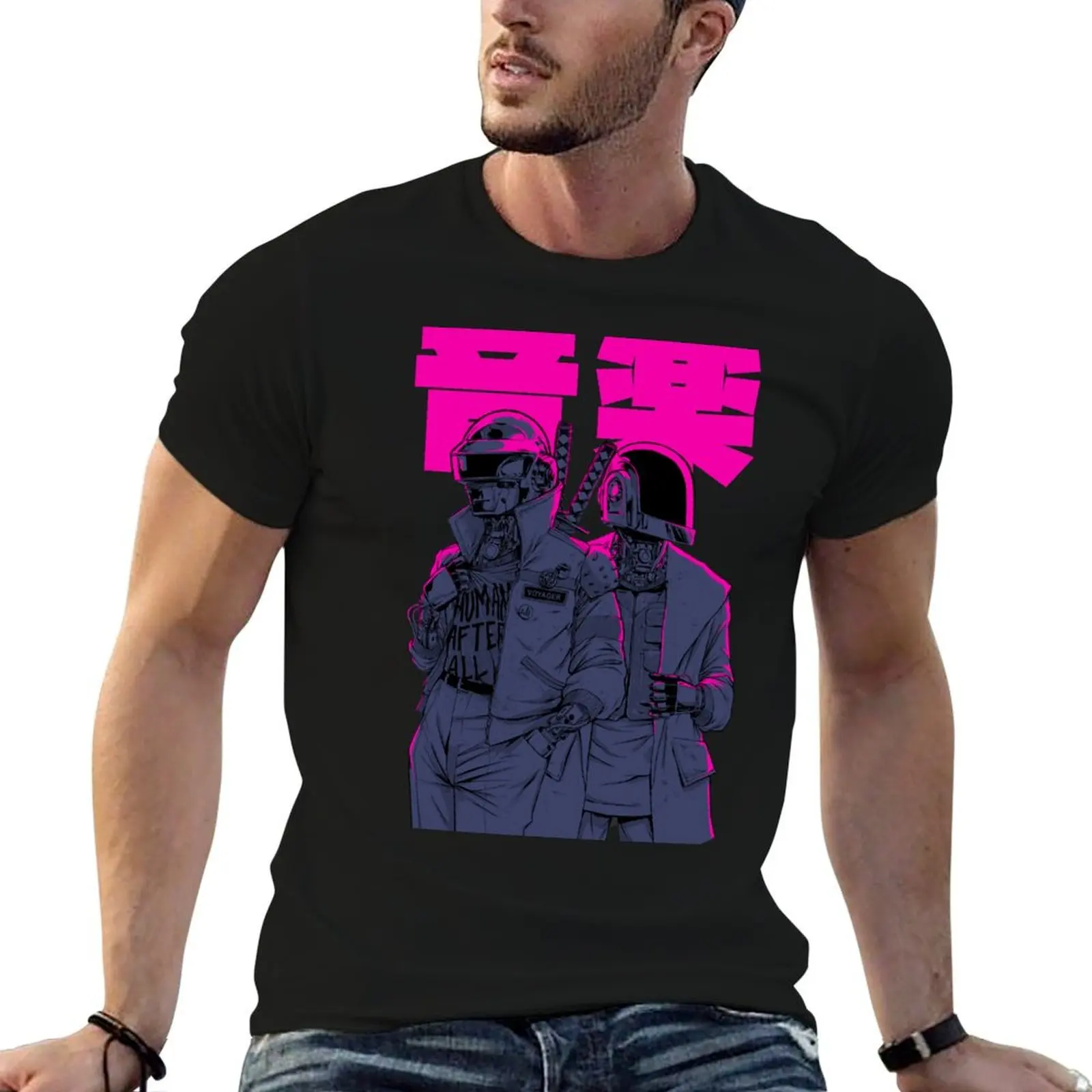 

Daft Cyberpunk T-Shirt anime t shirts oversize anime t shirts for man man t shirts for men T-Shirt