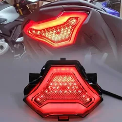 Para Yamaha R3 R25 MT03 MT-03 MT07 MT-07 MT-25 FZ-07 luz trasera luz de freno intermitentes luz de freno LED integrada