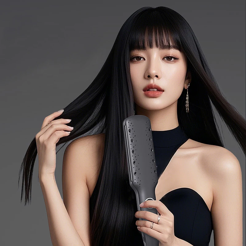 Korean-style wide-plate styling hair straightener and curler, dual-use hair straightener, straightening comb