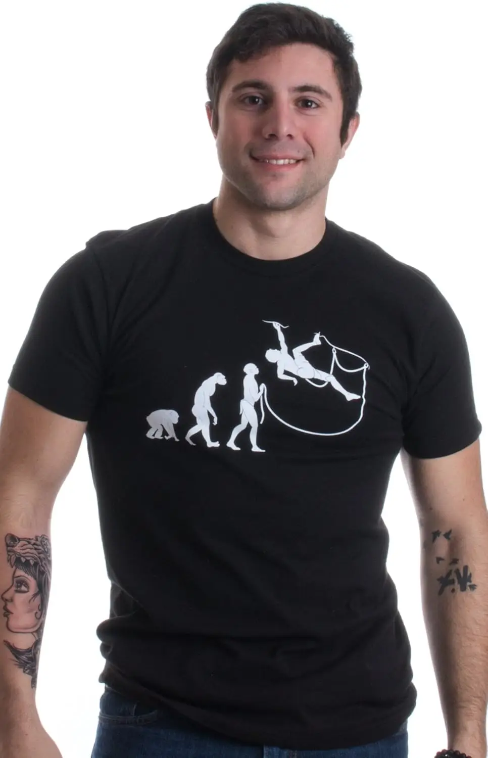 Evolution of The Climber | Funny Rock Climbing Unisex T-Shirt Funny Rock Climbing Shirt