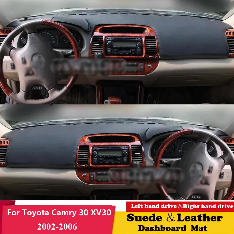 

For Toyota Camry 30 XV30 2002 2003 2004 2005 2006 Suede Leather Dashmat Dashboard Cover Pad Dash Mat Carpet Car Accessories