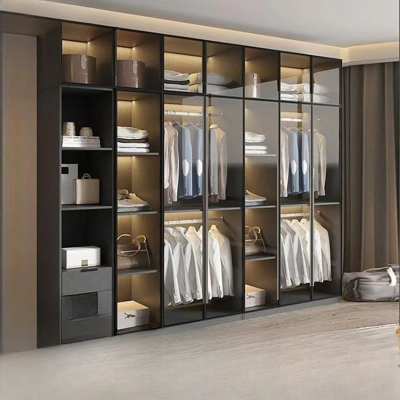 

Korean Style Shelves Wardrobe Heavy Duty Racks Dressers Metal Wardrobe Storage Organizer Ropero Para Gurdar Ropa Furnitures