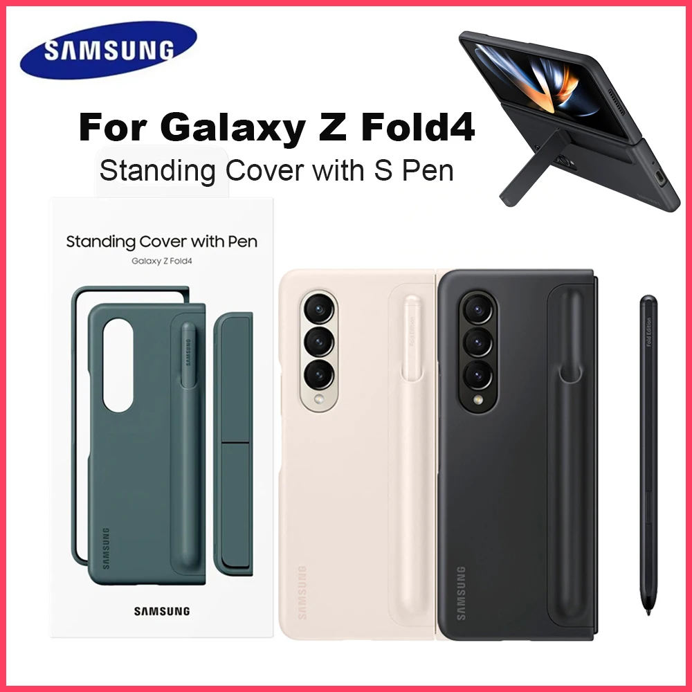 

Original For Samsung Galaxy Z Fold4 Standing Cover with S Pen Smartphone Case EF-OF93P