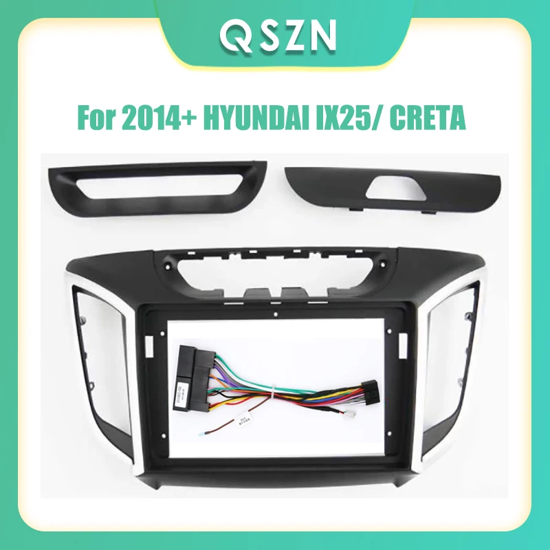 

2 Din Car Radio Fascia Fascias Panel Frame CD DVD Dash Audio Interior For 2014+ HYUNDAI IX25/ CRETA