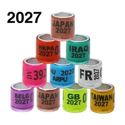 200 Pcs 2026 Aluminum Plastic Pigeon Foot Ring With Number Letter Bird Leg Sign Rings Fly Race Identification Pigeons Carry