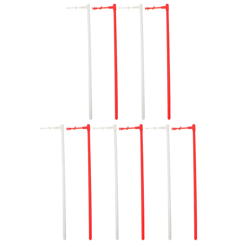 10 مجموعات من قضبان صنع طاحونة الهواء البلاستيكية القوية لتقوم بها بنفسك قضبان الدولاب لاستبدال لوازم طواحين الهواء المزخرفة للحديقة