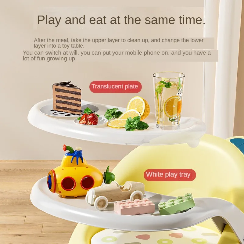 الجملة كرسي أطفال محمول مع طاولة معززة كرسي أطفال مع كرسي رياض الأطفال مع صينية قابلة للإزالة #3