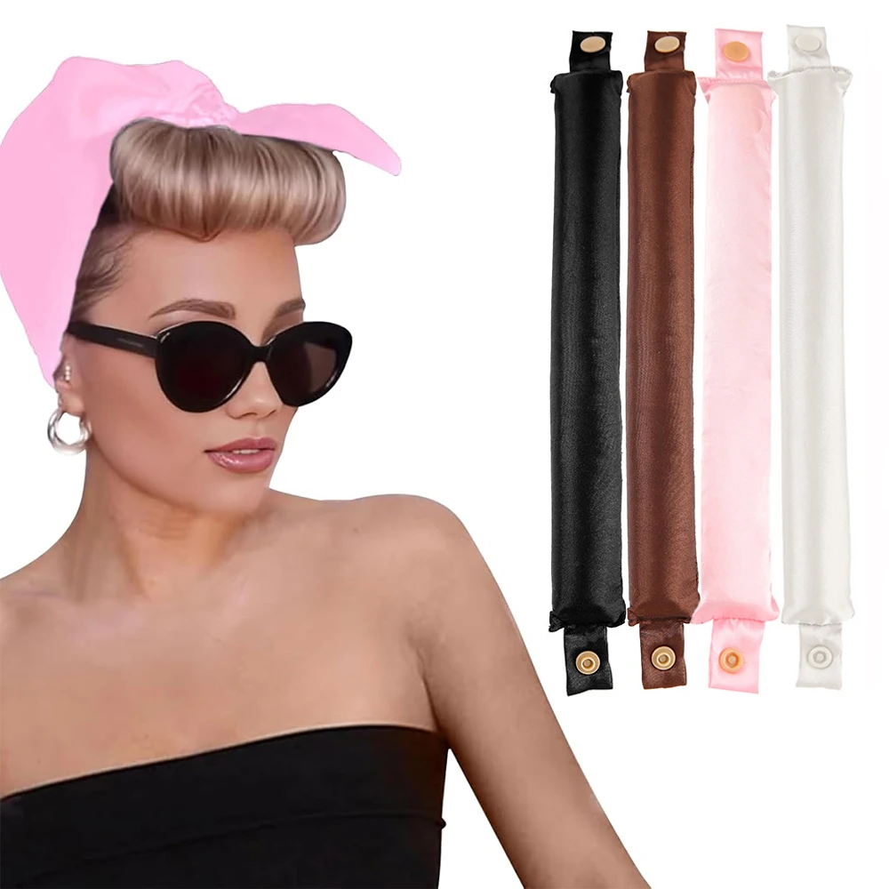 3pcs Satin Heatless Hair Curler , Pillow Soft Rollers Soft Heatless Curling Rod Headband For All Hair Types, No Heat Curlers