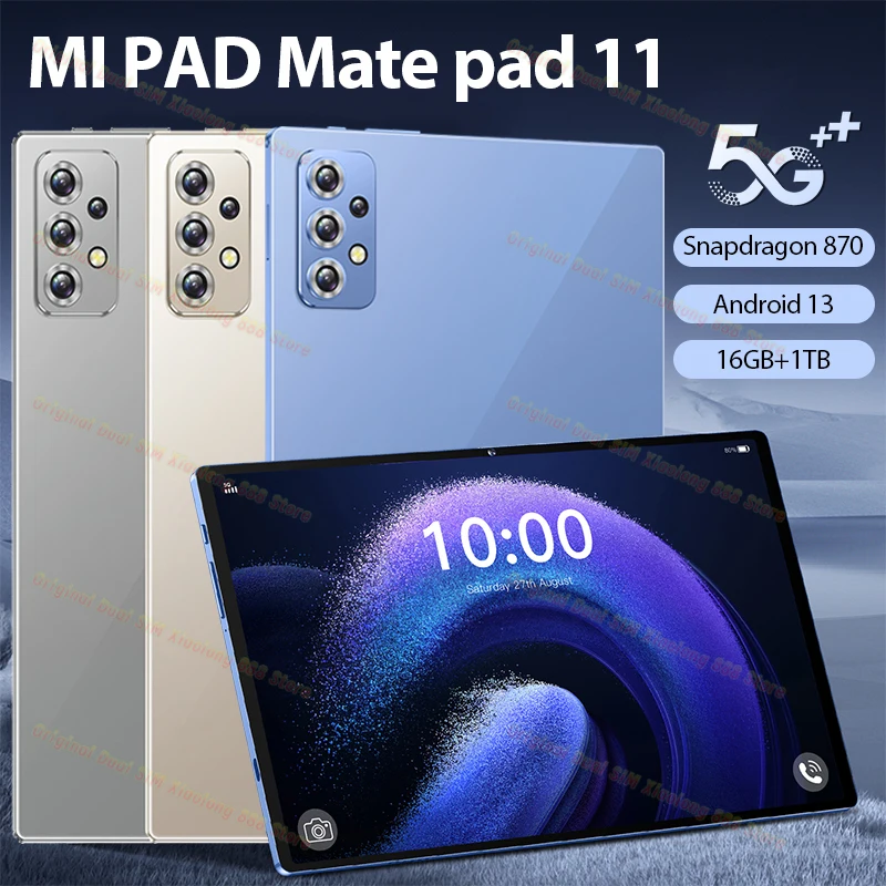 

2024 New original tablet pc Mate Pad 11 Global version 10.1inch 5g pc tablets Android 13 tablet 16G+1TB WIFI 5G unlocked tablet