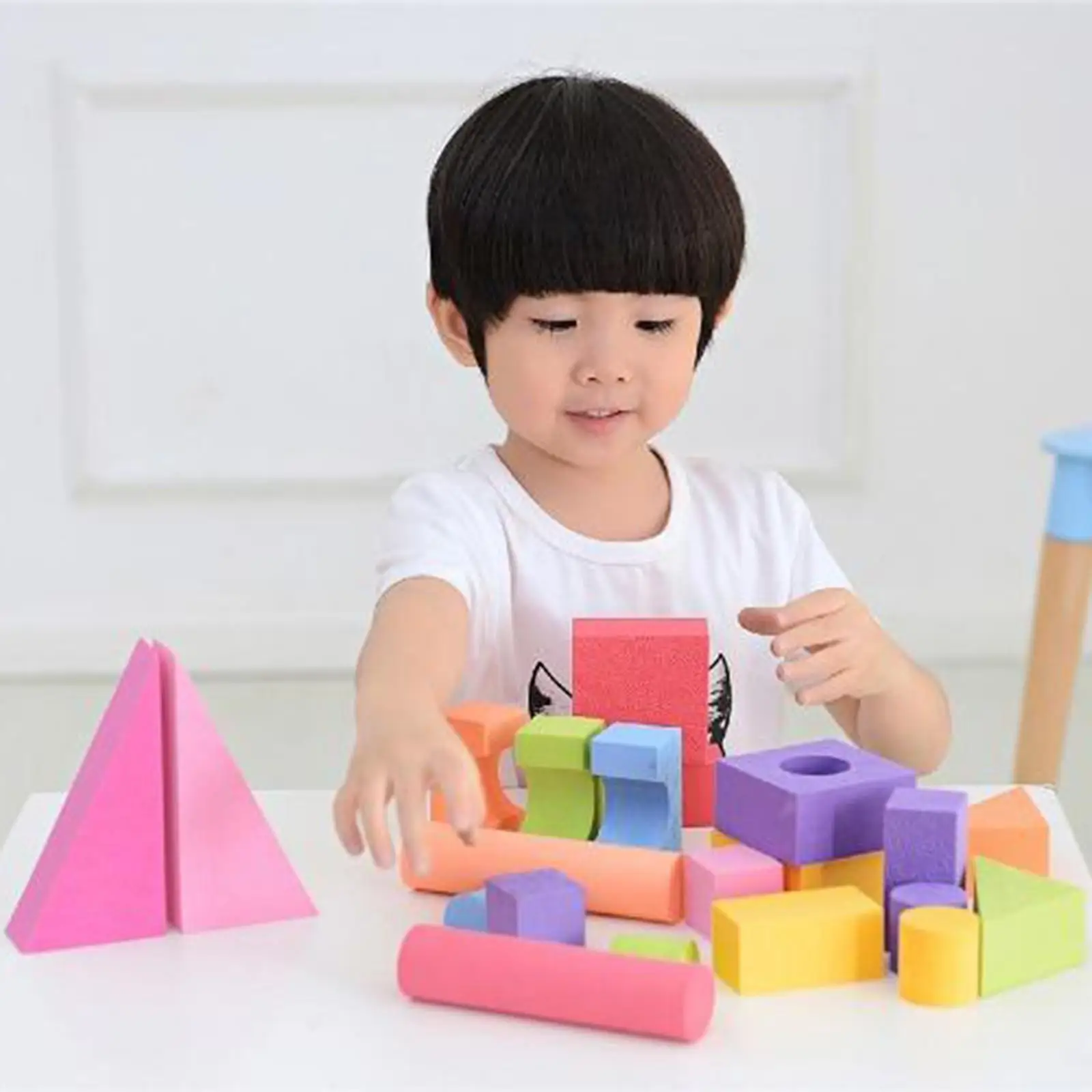 25 Pieces Eva Foam Building Blocks, The Blocks Stack Toy Set for