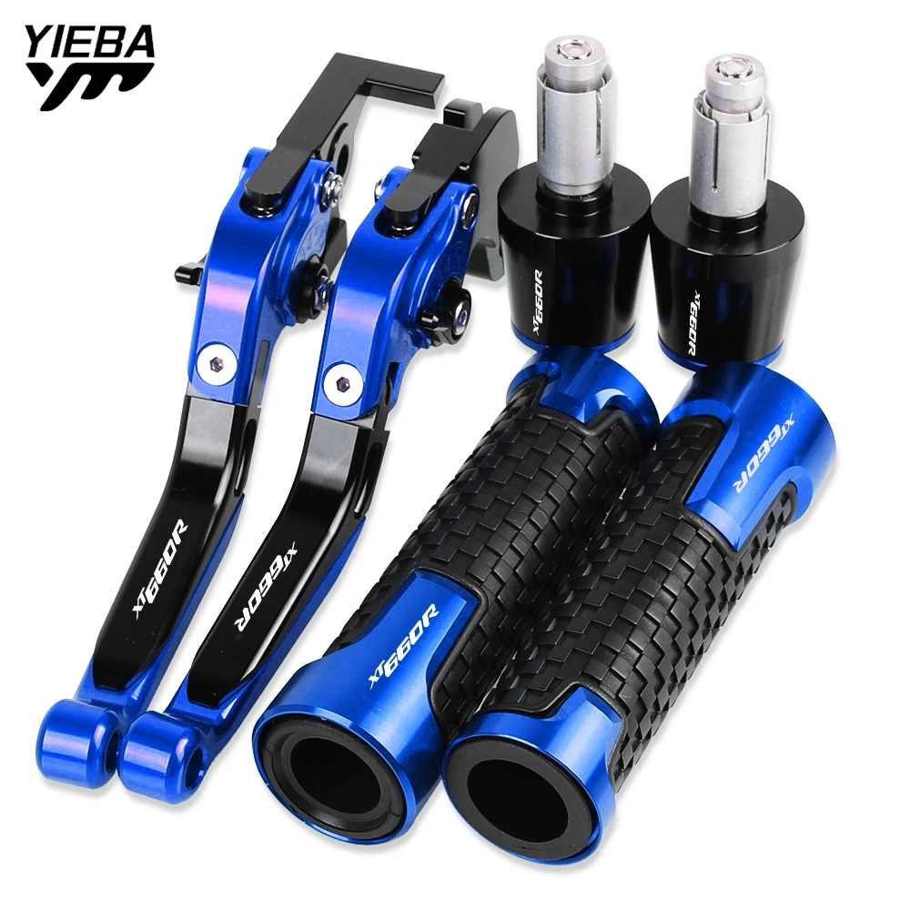 

XT660 R Motorcycle Brake Clutch Levers Handlebar Hand Grips ends For YAMAHA XT660 R 2004 2005 2006 2007 2008 2009 2010-2017