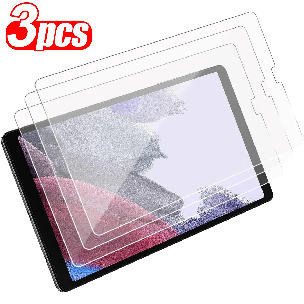 3 Stück 9H gehärtetes Glas für Samsung Galaxy Tab A7 Lite 8,7'' SM-T220 SM-T225, klare, kratzfeste Displayschutzfolie