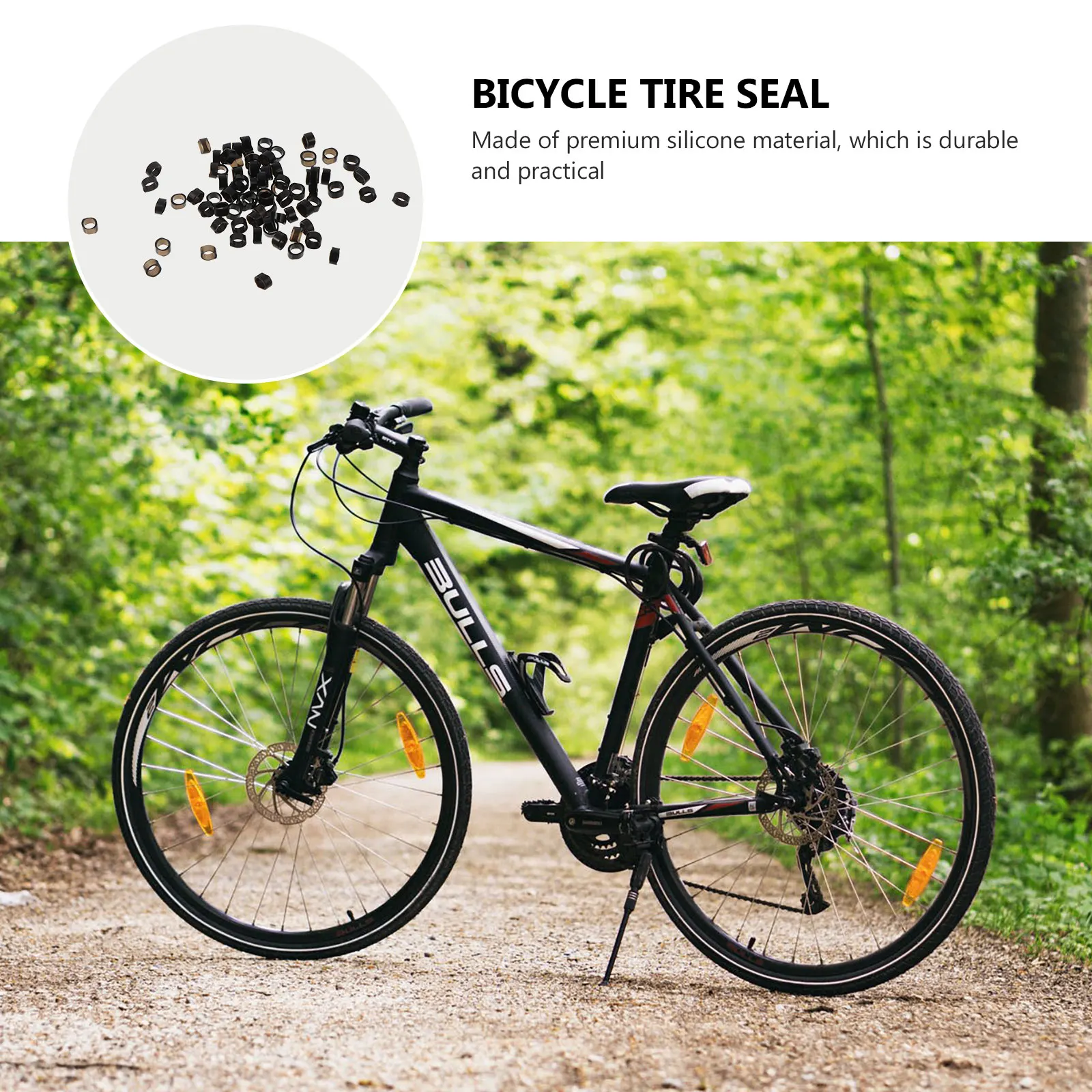 

200Pcs Exquisite Silicone Sealing Ring For Bicycle Detachable Nozzle Gasket Essential Accessories