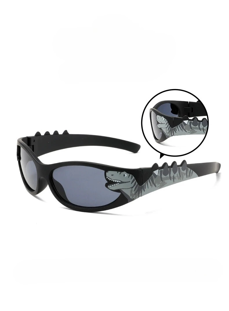 Kindermode Sonnenbrille Cartoon Dinosaurier Sonnenbrille Niedliche Party Dekoration Brille Sonnenschutzbrille UV-Schutz – Detail 2