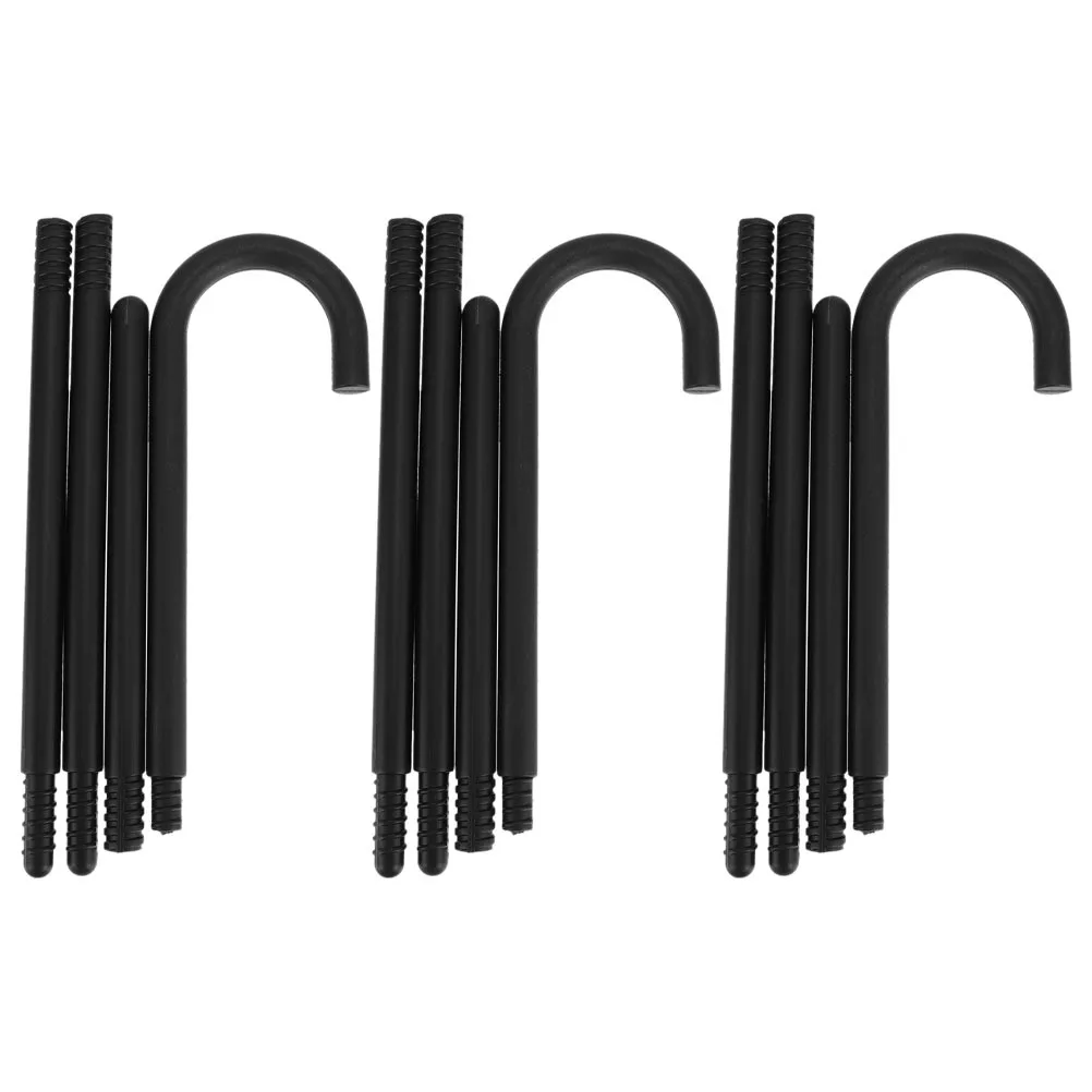 

3pcs Party Prop Cane Lightweight Plastic Stage Costume Accessory For Cosplay Dance Performance Decorative Cane Wand