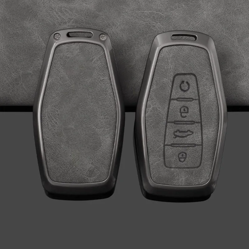 غطاء حافظة مفاتيح السيارة من سبائك الزنك لجيلي Coolray X6 Emgrand Global Hawk GX7 Atlas Boyue NL3 X7 EX7 Kulrey GT GC9 ملحق #6