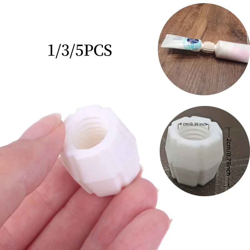 1/3/5pcs Summer Travel, Picnic Toothpaste Refill Adapter, Toothbrush Tube Converter, Practical Bathroom Accessories