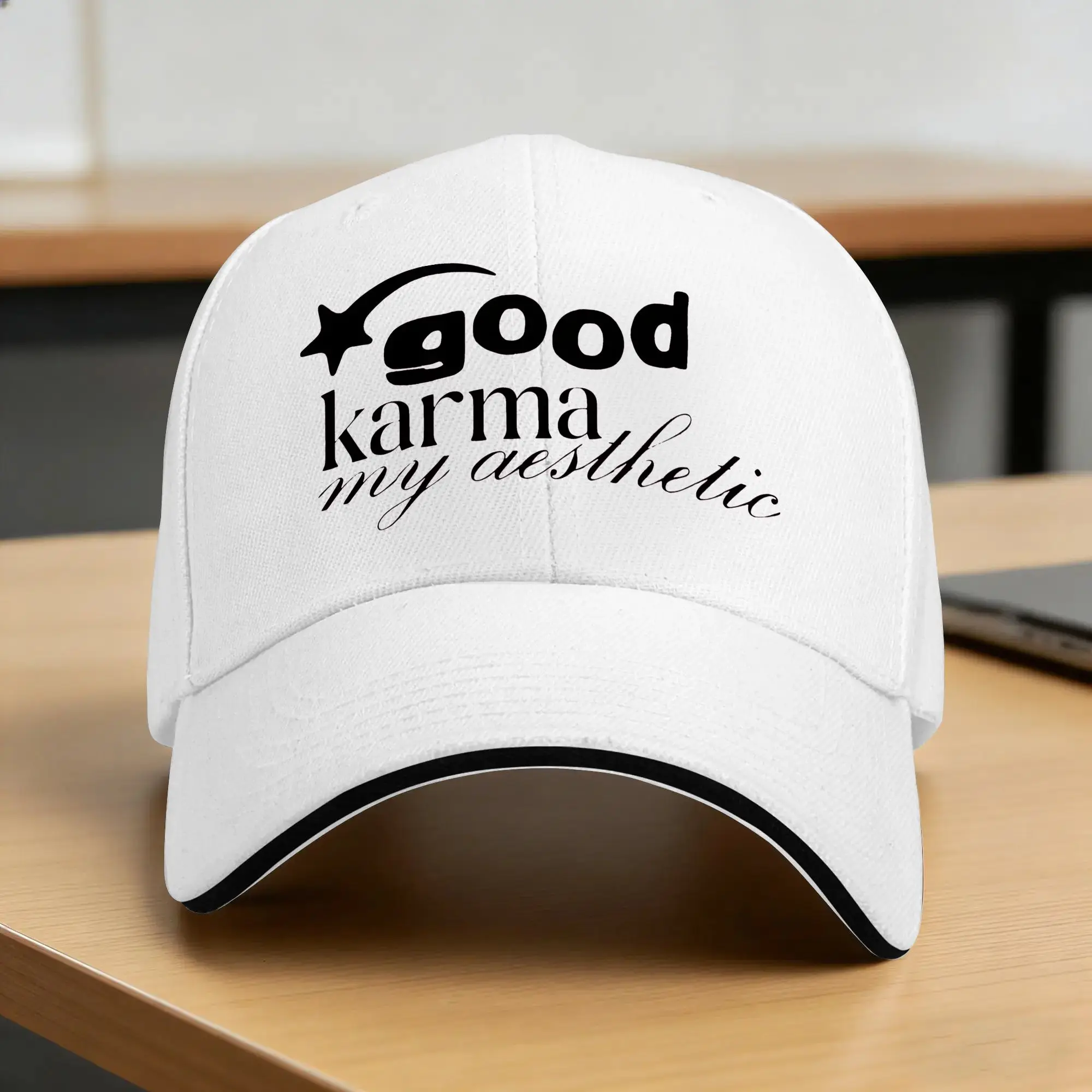Arianas  Baseball Cap Grandes Good karma my aesthetic  Fashion Men Women Trucker Hat Sun Visor Print Outdoor Sport Snapback Cap