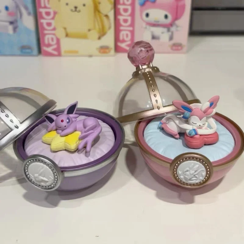 Rement Pokemon Blind Box Eeveelution Schlafball Desktop Ornament Geburtstagsgeschenk 6 Stile Sammlerstück Kinderspielzeug