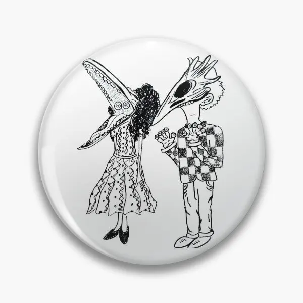 Beetlejuice Beetlejuice Beetlejuice  Soft Button Pin Gift Collar Metal Creative Badge Cute Clothes Cartoon Lover Decor Women