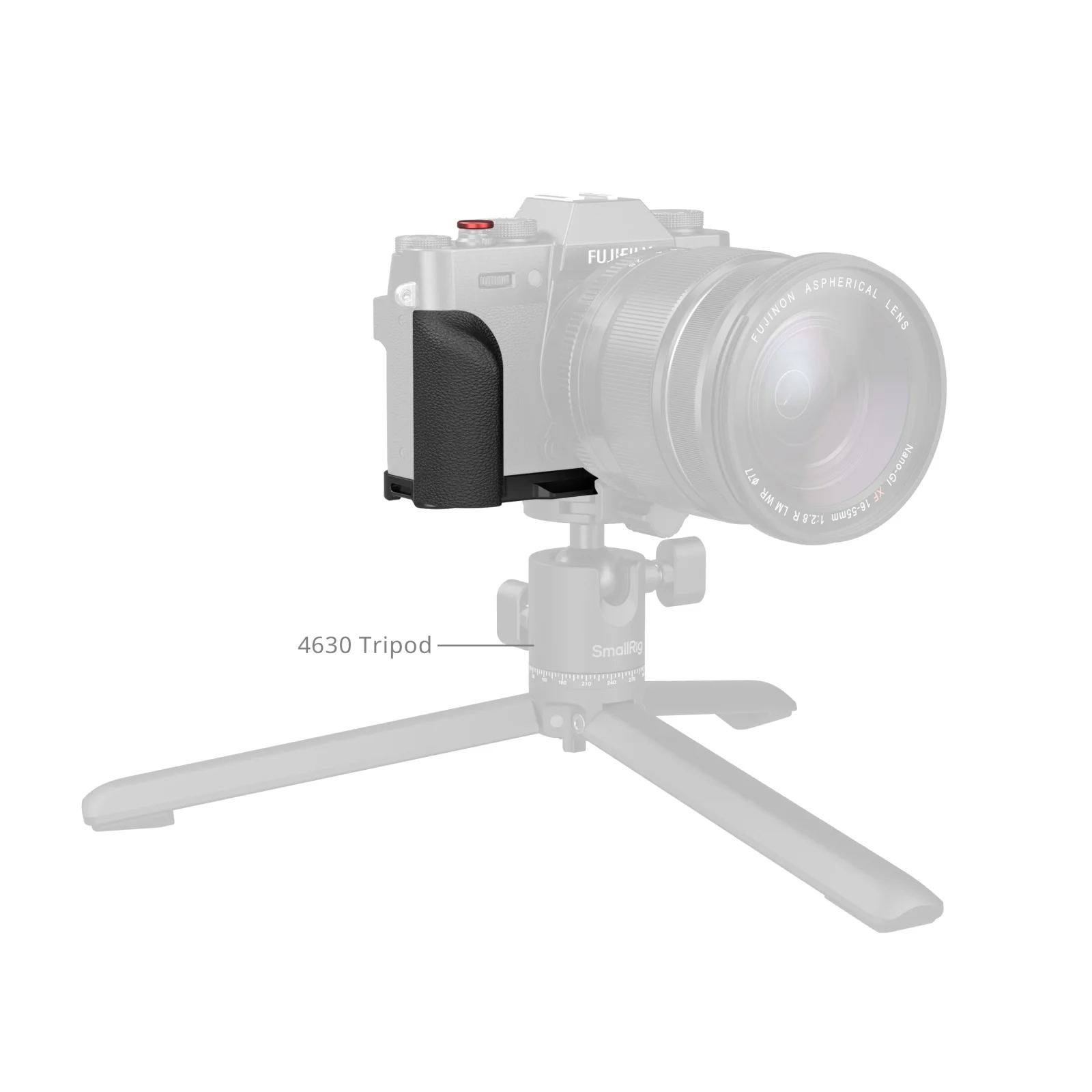 SmallRig L-Shaped Mount Plate with Silicone Handle for FUJIFILM X-T30 / X-T30 II / X-T30 III Black/ Sliver/ Charcoal Silver 5663 - Image 6