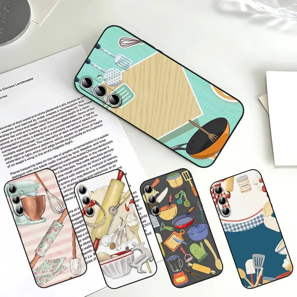 

Bakery Chef Chef Kitchenware Phone Case Slim Shockproof Case For Samsung S24/S25/S22/S30/Note20/Lite/Ultra/5G/Plus/FE