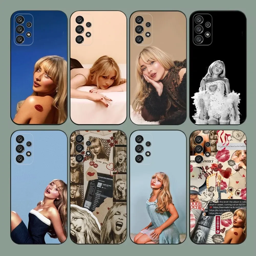 

Please S-Sabrina C- Carpenter Phone Case For Samsung Galaxy A20,A21s,A22,A31,A32,A52,A53,A72,73,A80,A91 Soft Black Cover