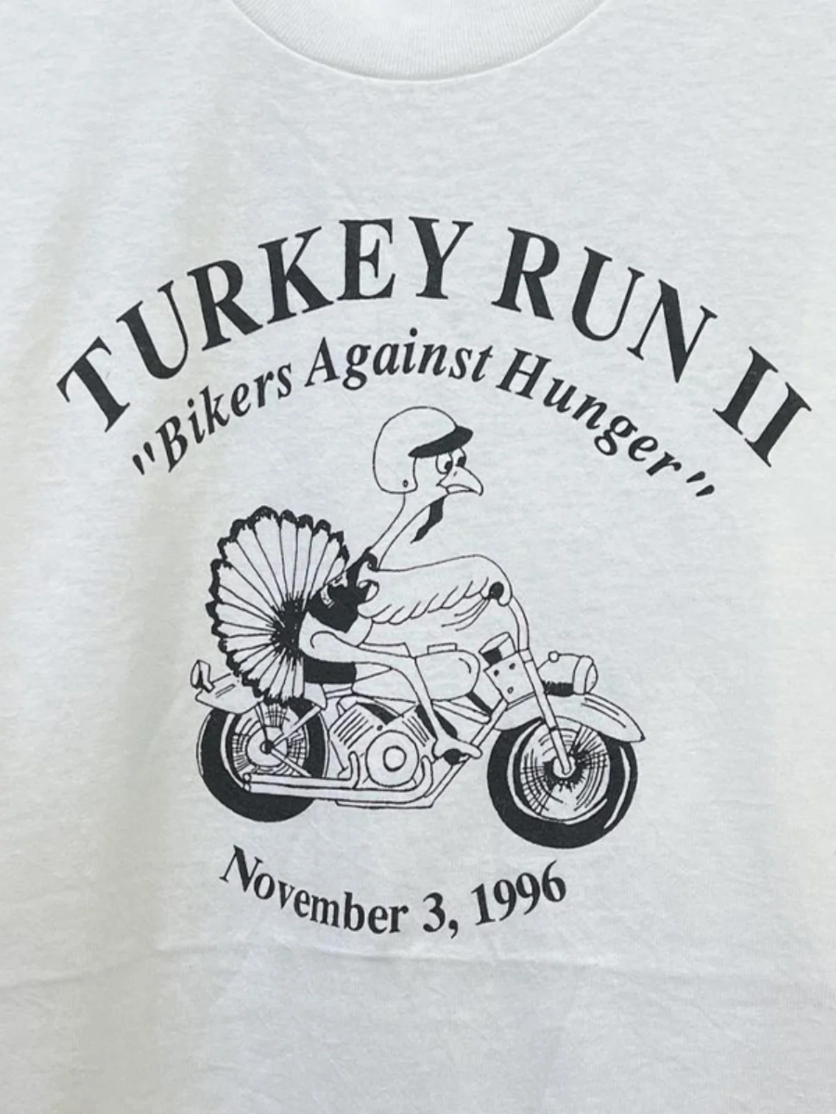 Vintage Graffiti Artistic Long Sleeve round Neck T-Shirt Cotton Unisex Streetwear American Style Turkey Run Simple Design