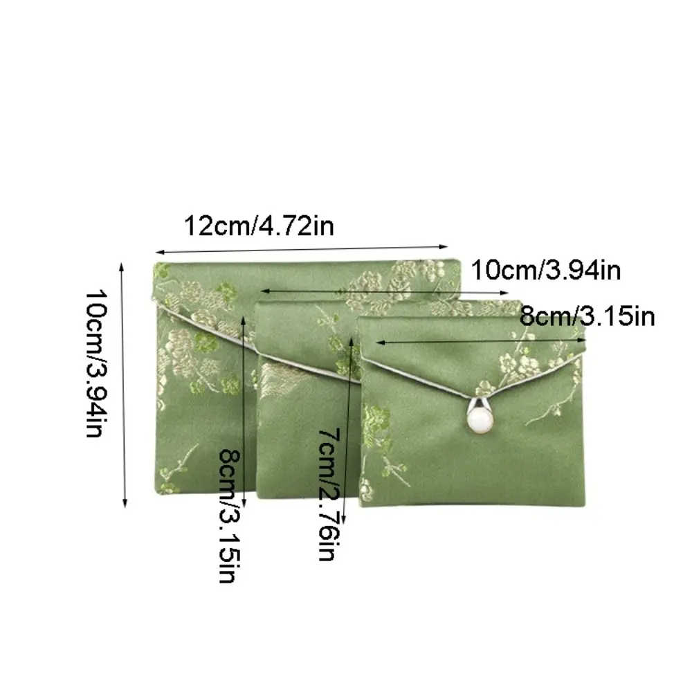 Fashion Satin Jewelery Bag Embroidered Floral Wallet Purse Container Coin Purse Wedding