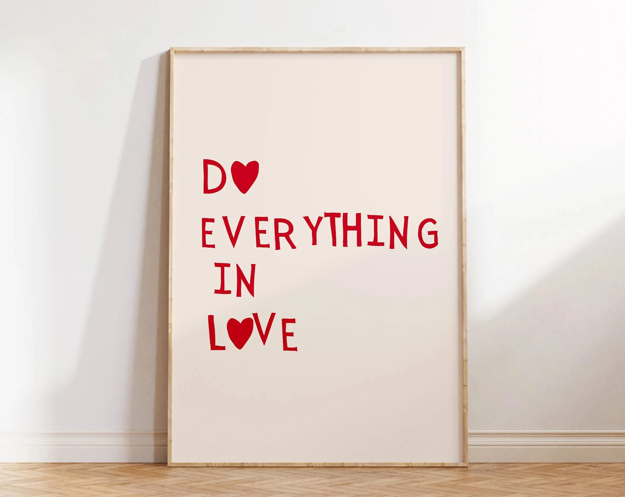1 pièce, Art mural chrétien minimaliste sans cadre, Affiche cœur rouge, Citation d'amour, Peinture sur toile, Citation biblique, Mots de réconfort, Décoration intérieure