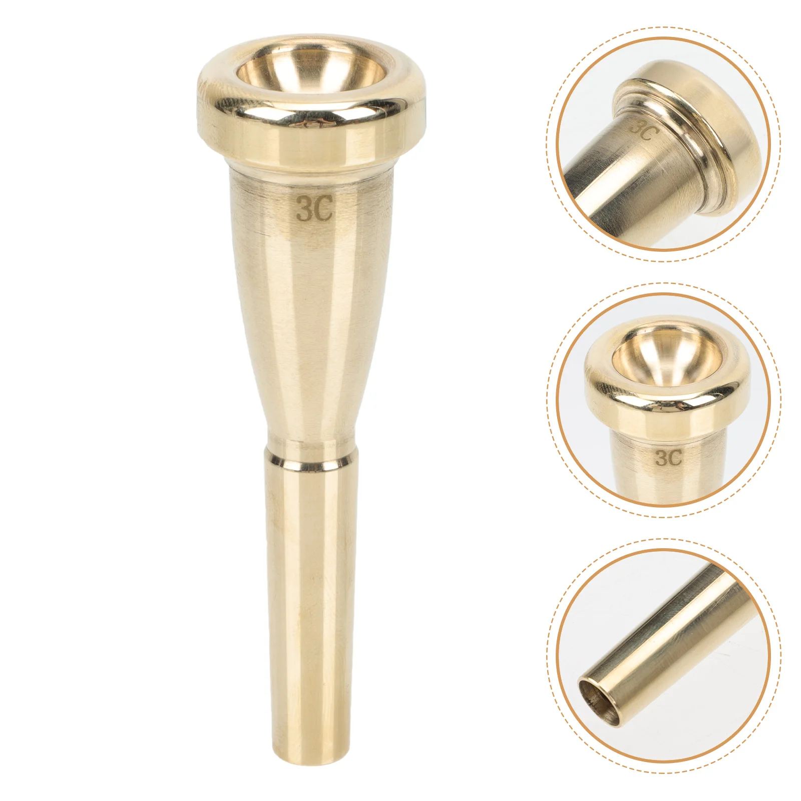 

Mouthpiece Nozzle Pipe Accessories Replacement Golden Retriever Copper Alloy Trumpet