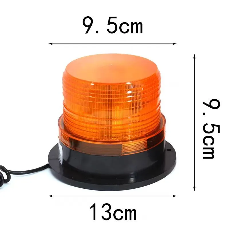 Car Strobe Light Emergency Car Rotating Traffice Indication Car Flash Beacon Light LED Orange Blue Red Flash Car Warning Light