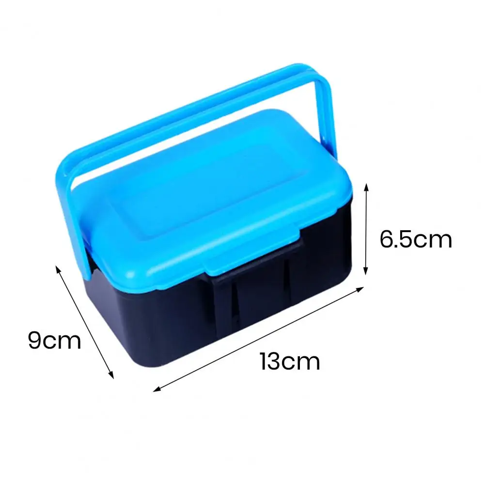 Worm Box Double-layer Portable Live Bait Box With Handle For Fishing Lure Tackle Container Ideal For Maggot Worms Earth Worms