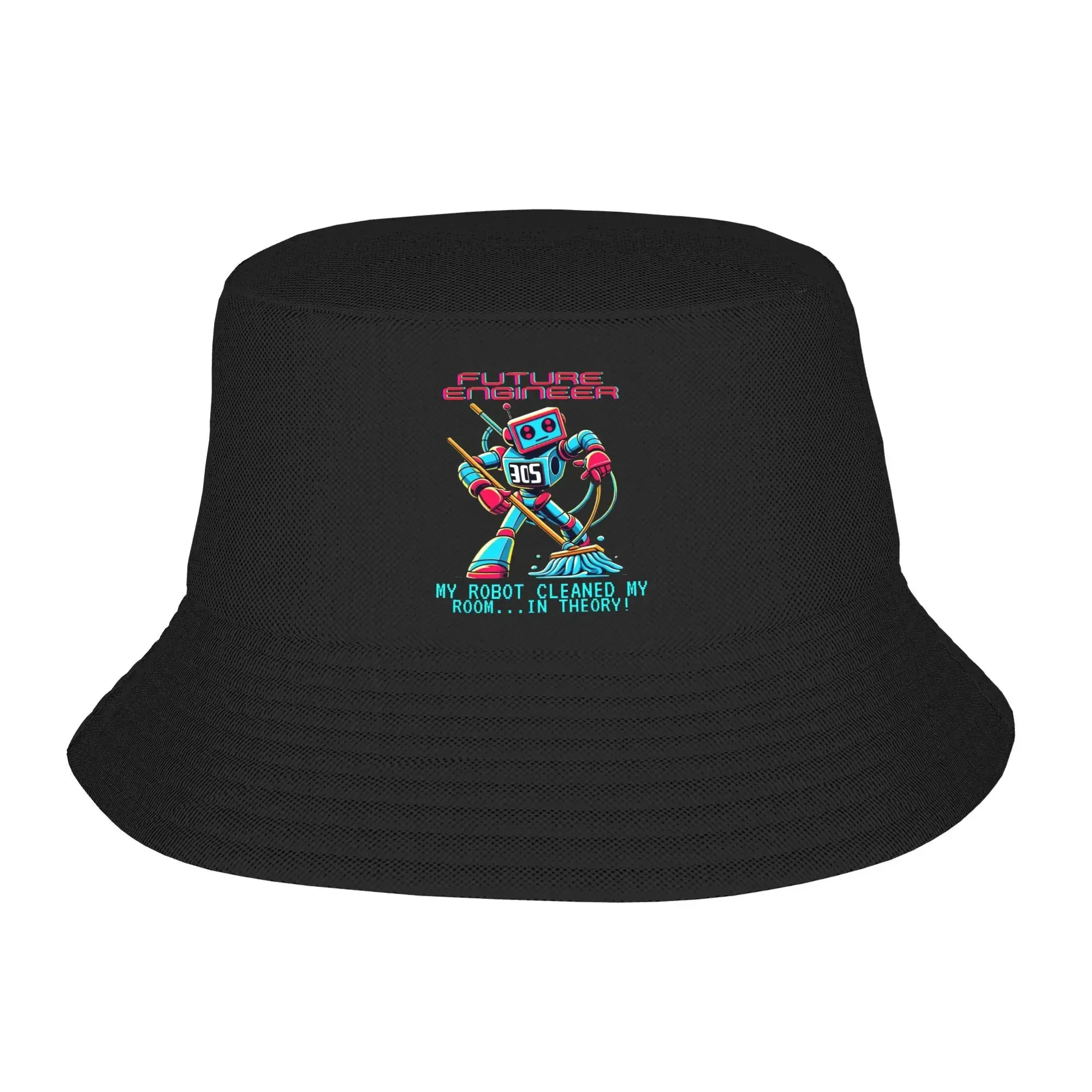 Future Engineer Bucket Hat  Outdoor Fisherman Caps Breathable Beach Travel Visor Hats For Men Women Casual Printed Cap，Bucket ha