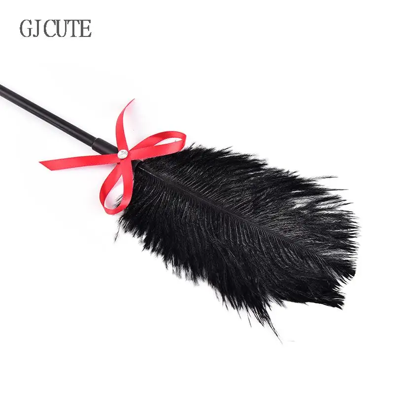 Bdsm Feather Tickled Erotic Punish Fetish Leather Spanking Paddle Play Sex Toys For Lover Riding Crop Tools