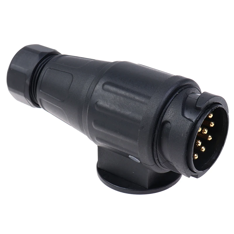 Enchufe de remolque impermeable, conector eléctrico de 13 polos, 12V