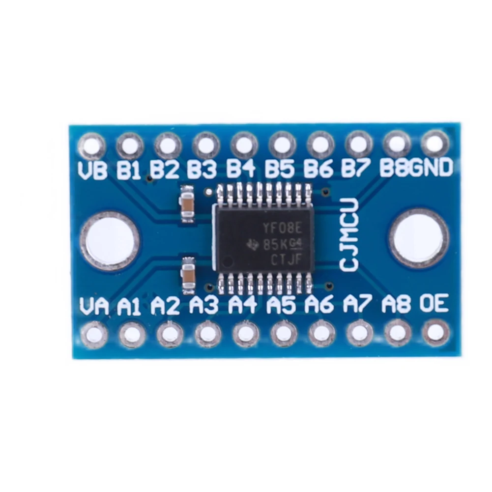 ตัวแปลงสัญญาณ TXS0108E TTL แบบสองทิศทางโมดูลแปลระดับแรงดันไฟฟ้า8ช่องสัญญาณ3.3V 5V ความเร็วสูงสำหรับ Raspberry Pi