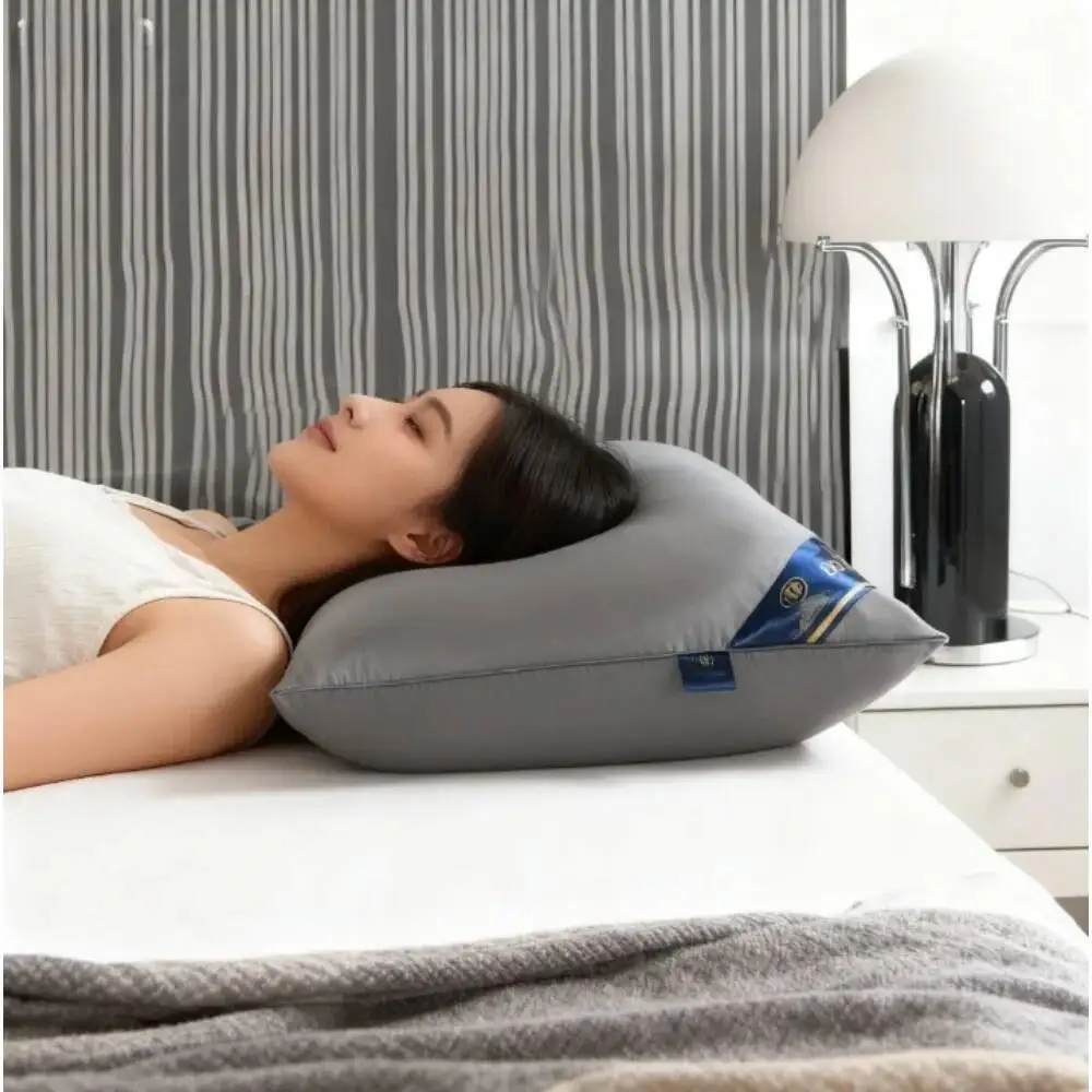 

Sleeping Pillows For Bedroom Double Top Bed Stuffed Hotel Five-Star Viscoelastic Soft Orthopedic Pillow 48*74 Extension Cushion