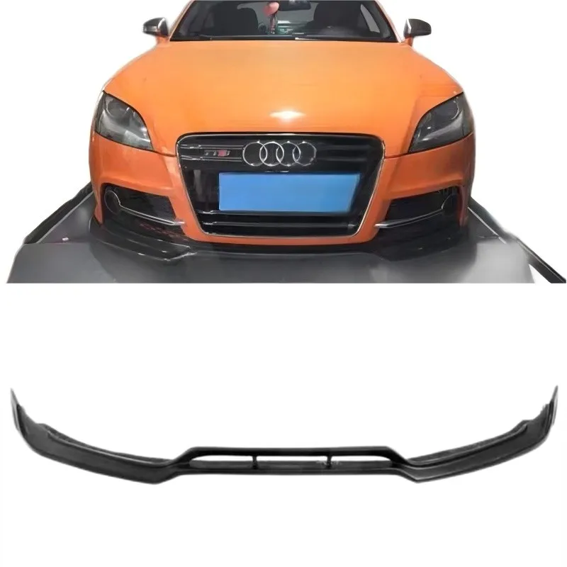 

For Audi TT MK2 2008 2009 2010 2011 2012 2013 2014 ReaI Carbon Fiber Front Bumper Lip Spoiler Kit
