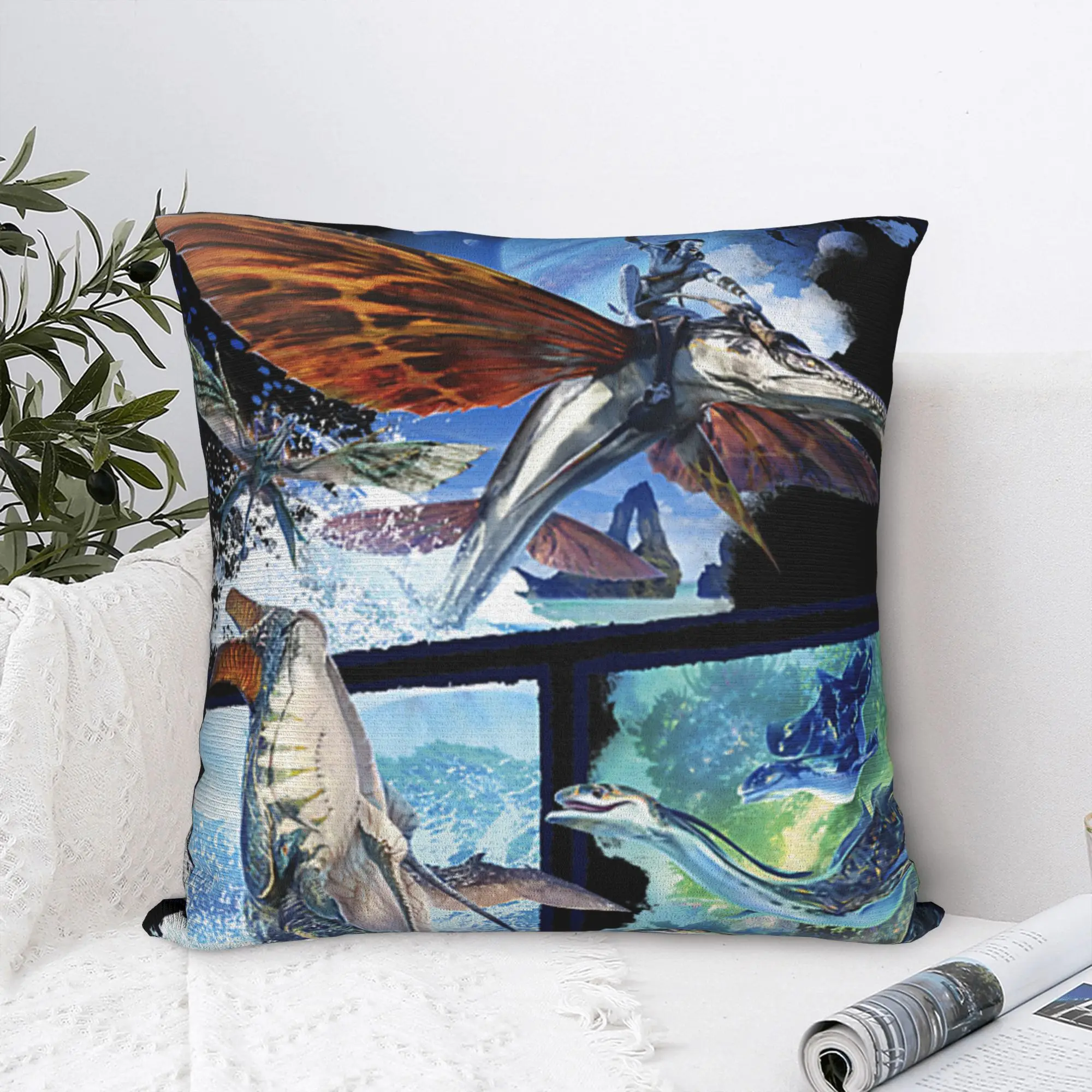 

Avatars The Way of Water Air and Sea Flight Panels Наволочка Удобная наволочка Kawaii Наволочки для дивана Спальня Домашний декор