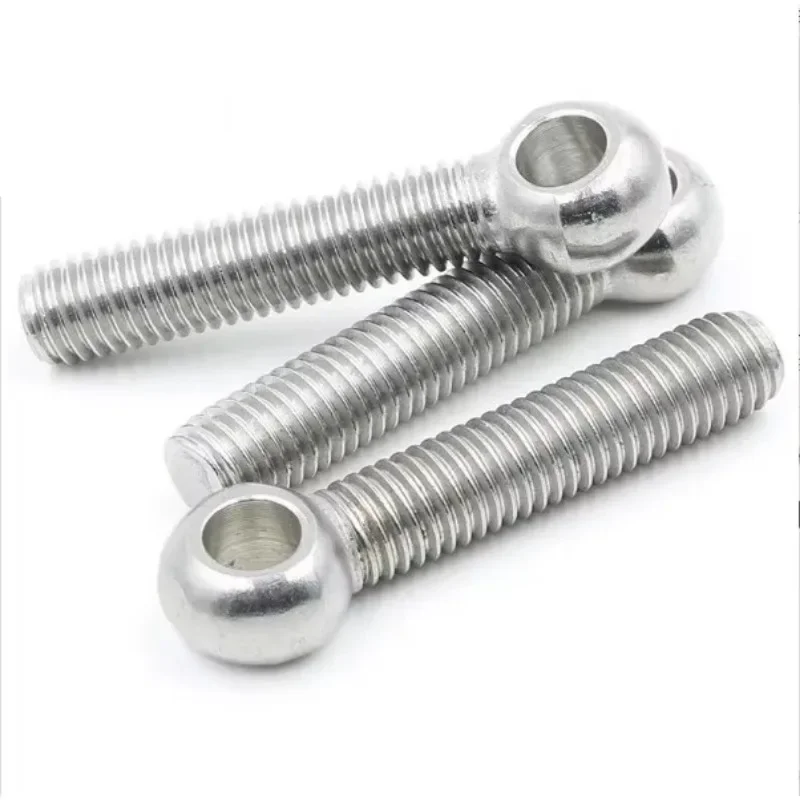 uHkgzHnl 2 Stück M6 Edelstahl fester Ring geschlossene Verbindungsschrauben Heimdekorationsschrauben 65 mm-80 mm Länge