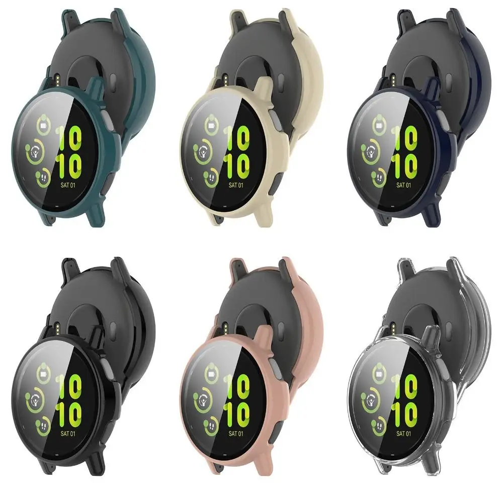 ใหม่เคสป้องกันเทมเปอร์เคสแข็งอุปกรณ์เสริม PC ปลอกหุ้มสำหรับ Garmin Vivoactive 5